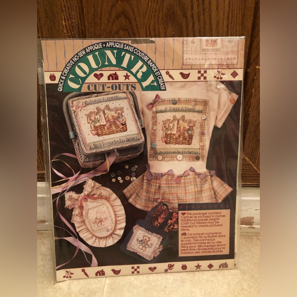 11031 Vintage Country Cutouts (1993) Applique No Sew Kit Daisy Kingdom 19305